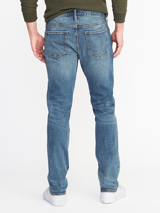 View large product image 2 of 2. Slim Built-In Flex Distressed Jeans For Men
