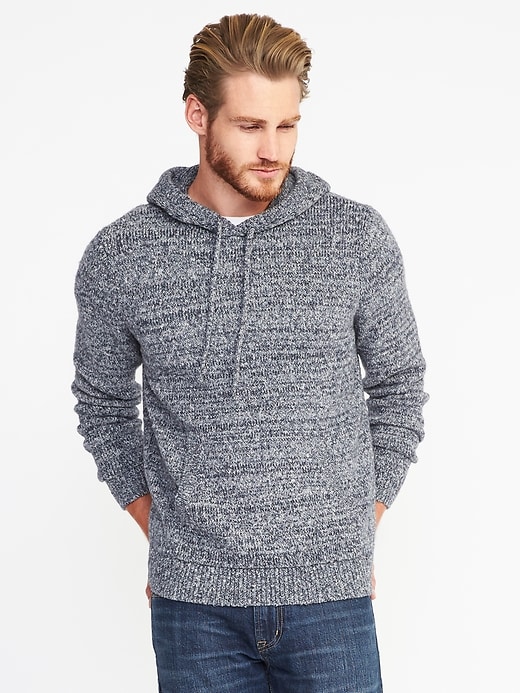 Image number 1 showing, Sweater-Knit Hoodie