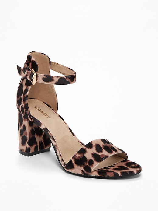 Velvet Heeled Sandals for Women | Old Navy