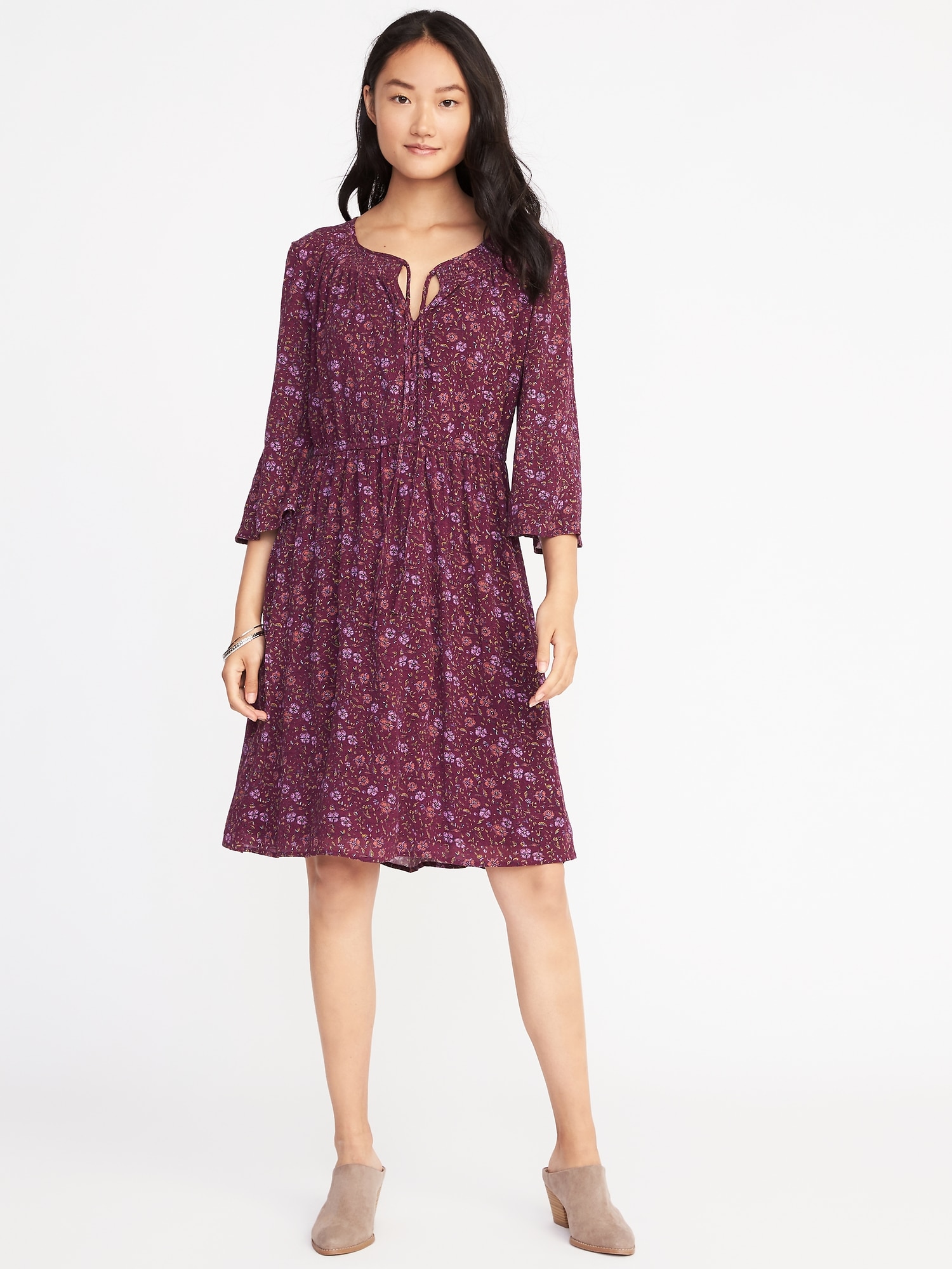 Old navy bell top sleeve dress