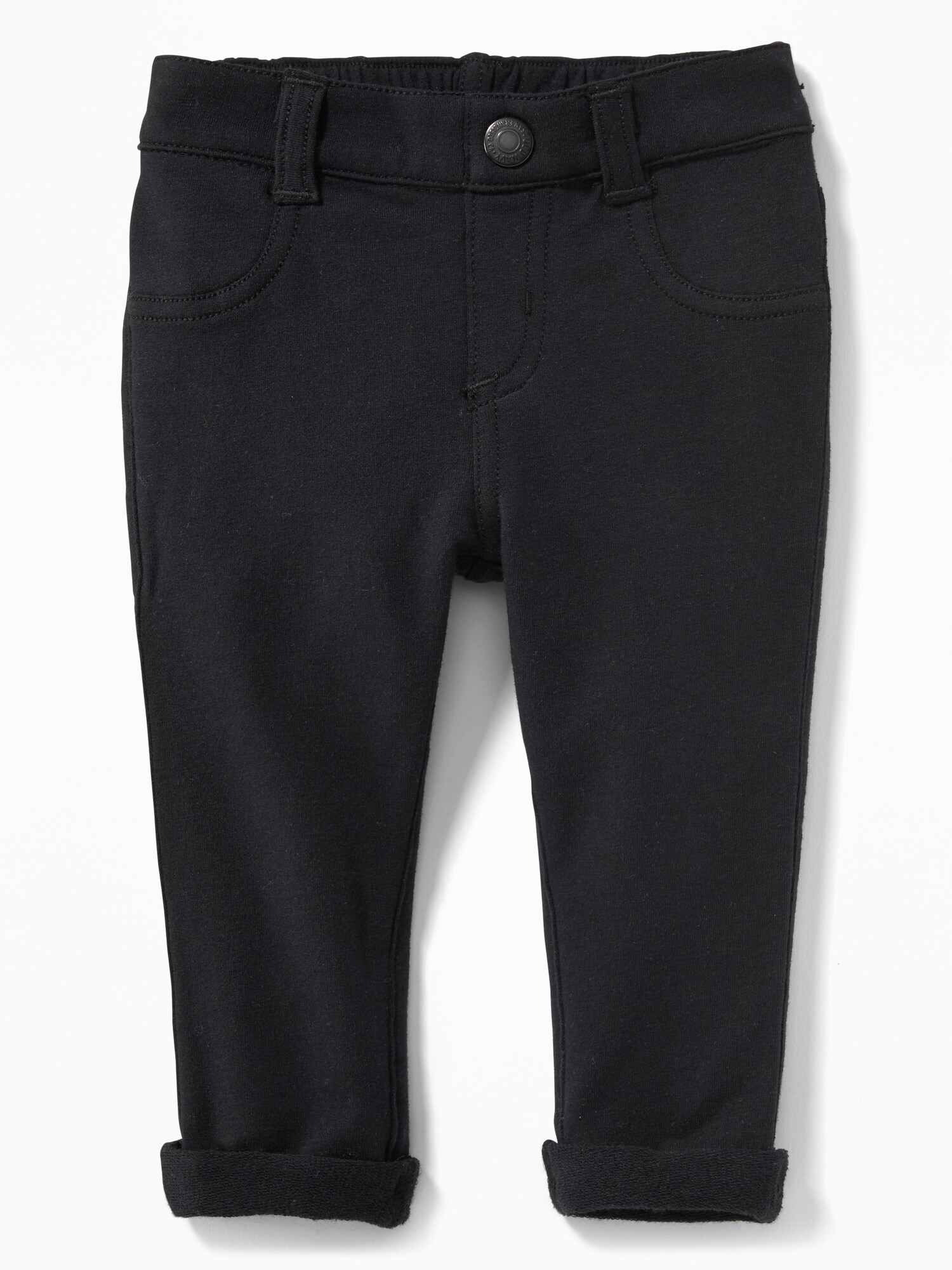 RolledCuff FrenchTerry Jeggings for Baby Old Navy