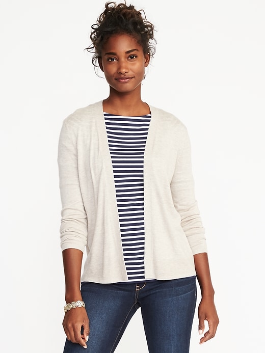Semi-Fitted Open-Front Sweater for Women | Old Navy