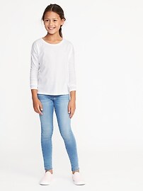 View large product image 3 of 3. Relaxed Drop-Shoulder Tee for Girls