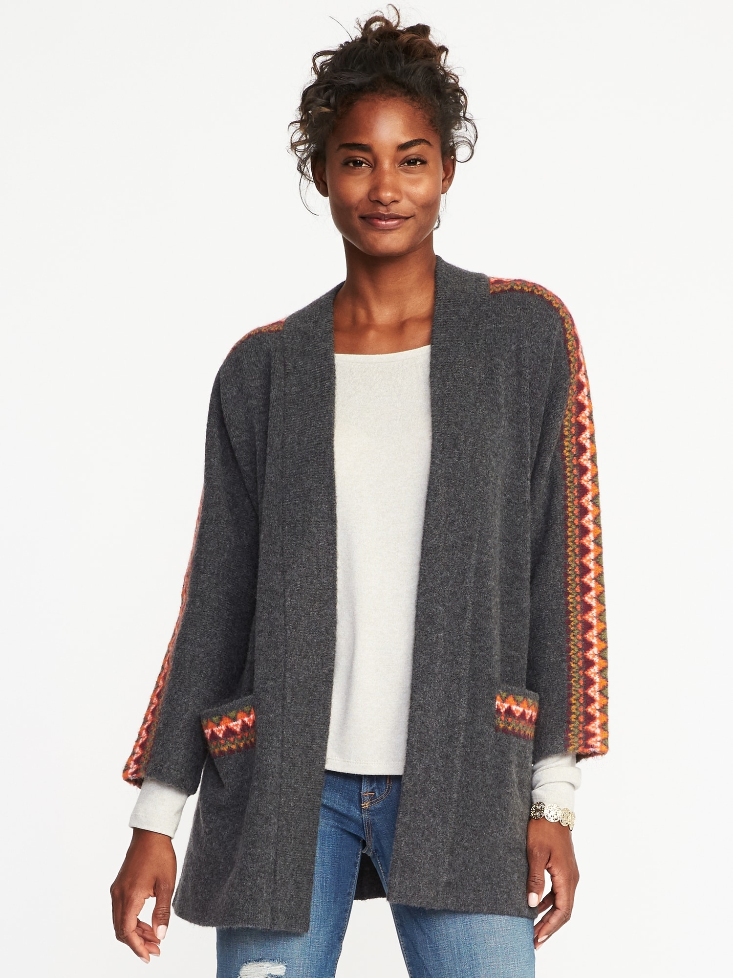 Open front cardi deals coat old navy