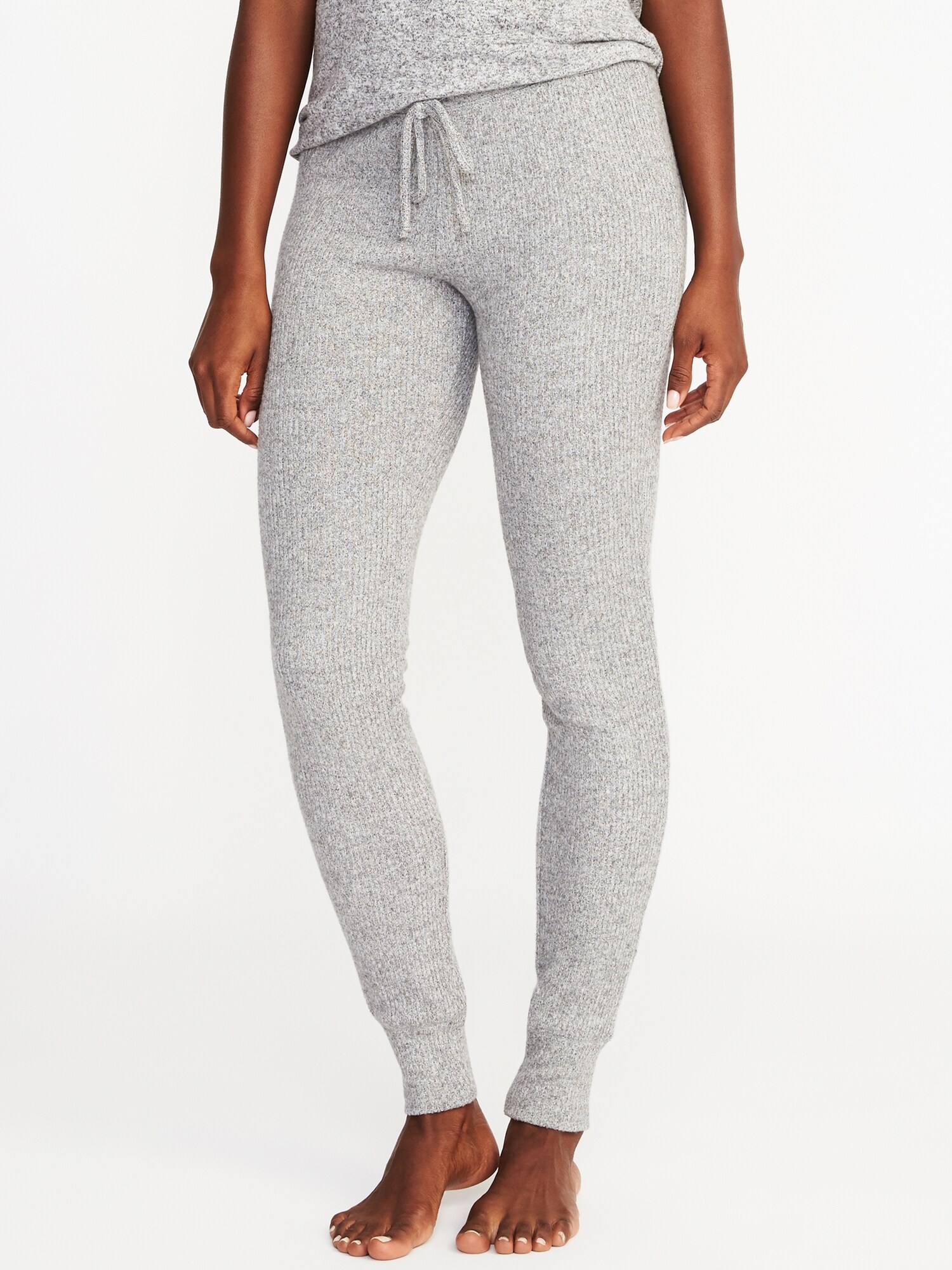 Plush RibKnit Lounge Leggings for Women Old Navy