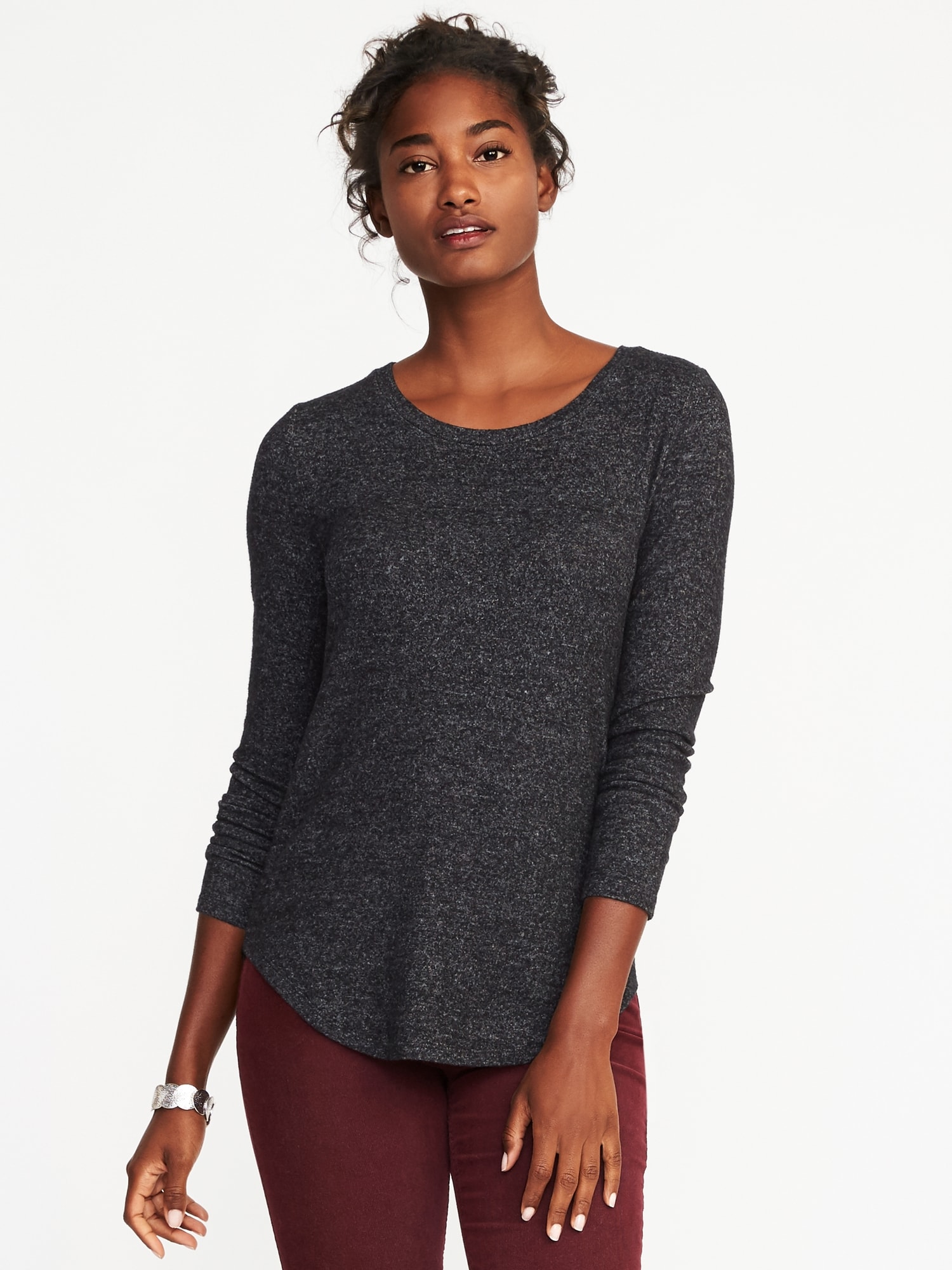 Relaxed Plush-Knit Tee for Women | Old Navy