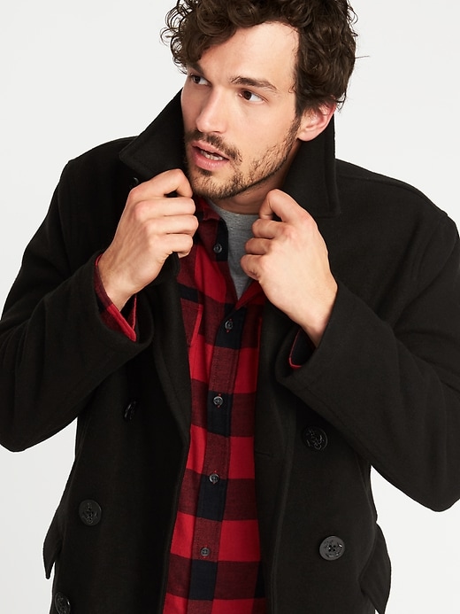 Image number 4 showing, Insulated-Stretch Peacoat for Men