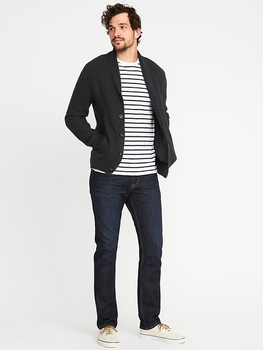 Shawl-Collar Button-Front Cardigan for Men | Old Navy