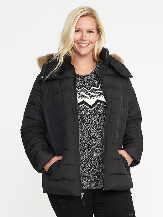 Image number 1 showing, Frost-Free Plus-Size Hooded Jacket