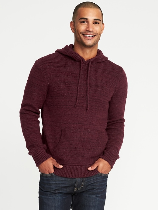 View large product image 1 of 1. Sweater-Knit Hoodie