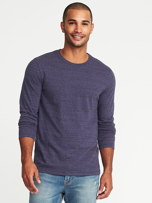 View large product image 1 of 1. Soft-Washed Slub-Knit Tee for Men
