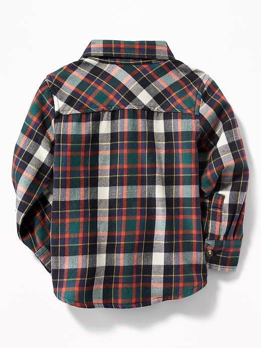 View large product image 2 of 4. Plaid Flannel Shirt for Toddler Boys