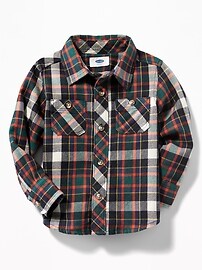 View large product image 4 of 4. Plaid Flannel Shirt for Toddler Boys