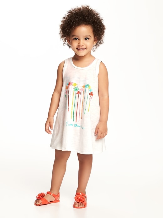 Graphic Scoop-Neck Tank Dress for Toddler | Old Navy