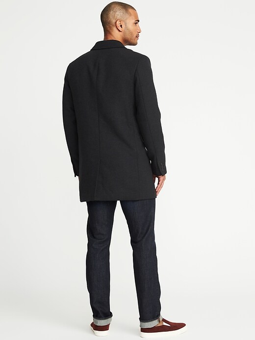 Image number 2 showing, Wool-Blend Twill Topcoat for Men