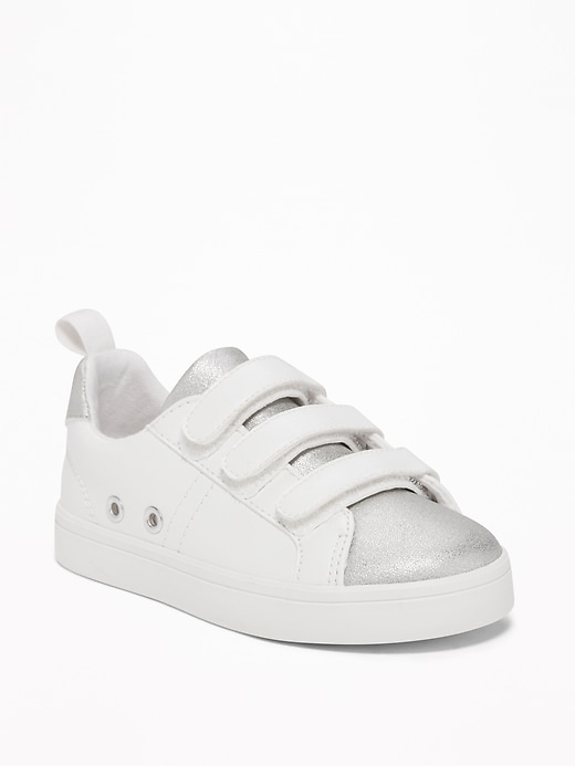 View large product image 1 of 4. Metallic Color-Block Sneakers For Toddler Girls