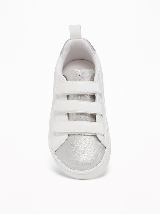 View large product image 2 of 4. Metallic Color-Block Sneakers For Toddler Girls