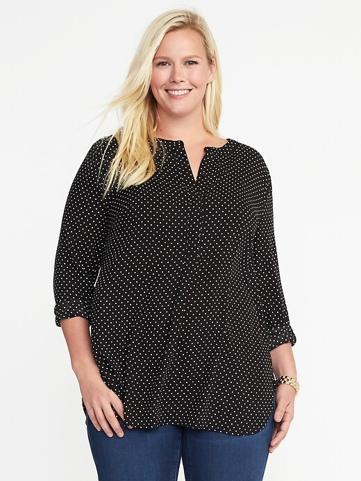 Patterned Plus-Size Pullover Tunic | Old Navy