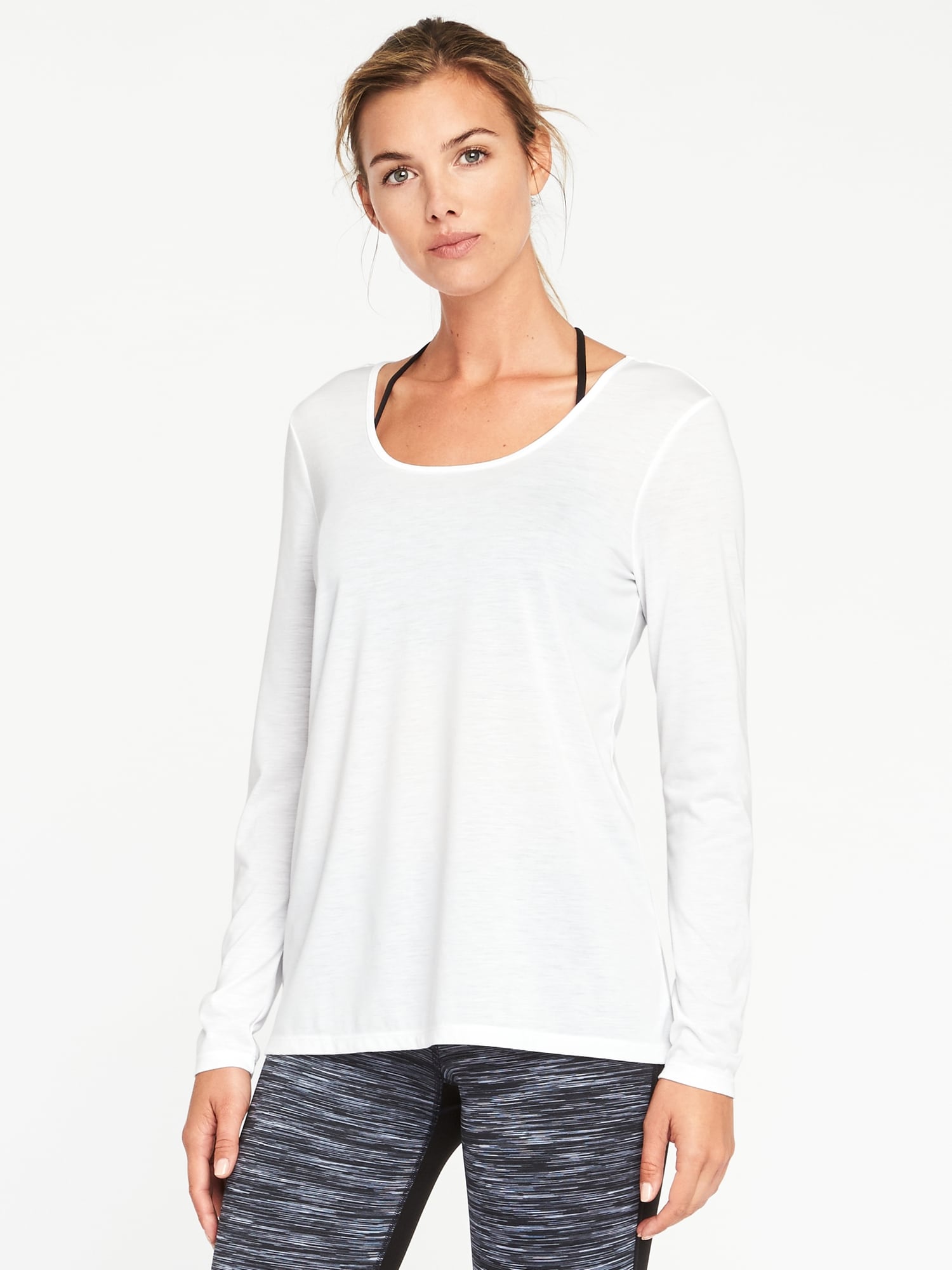 Scoop-Back Performance Tee for Women