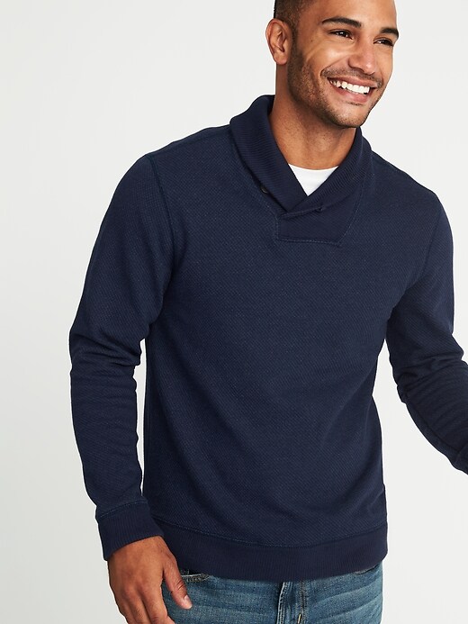 Image number 4 showing, Shawl-Collar Sweatshirt for Men