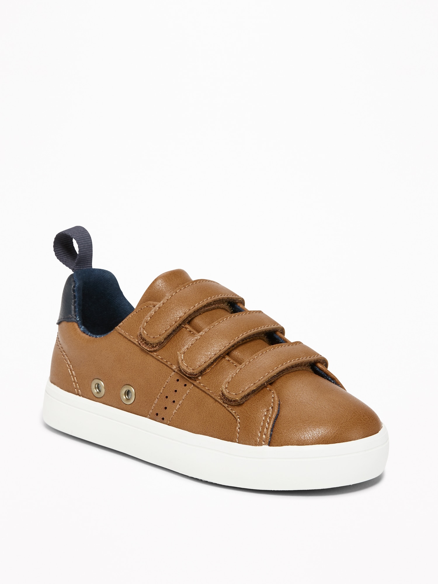 Faux-Leather Secure-Strap Sneakers For Toddler Boys & Baby | Old Navy