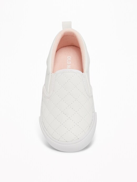 View large product image 2 of 4. Quilted Faux-Leather Slip-Ons for Toddler Girls