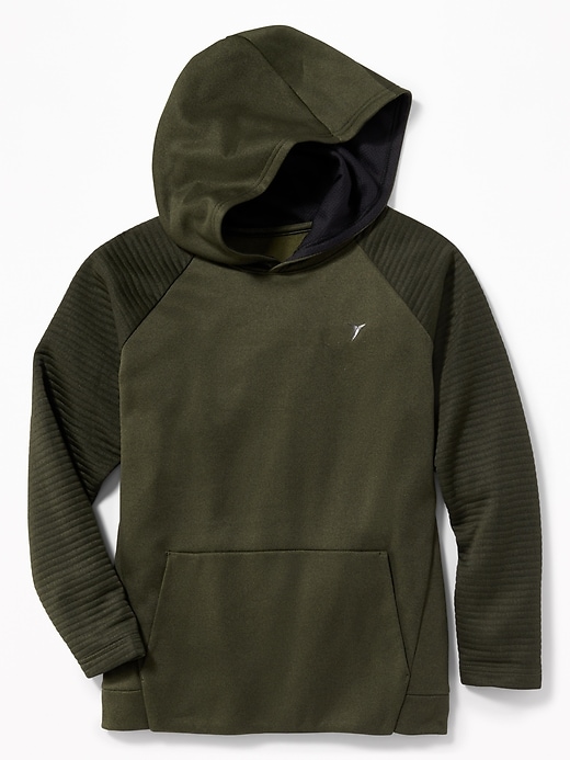 View large product image 1 of 3. Go-Warm Ribbed-Sleeve Hoodie for Boys