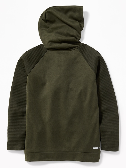 View large product image 2 of 3. Go-Warm Ribbed-Sleeve Hoodie for Boys