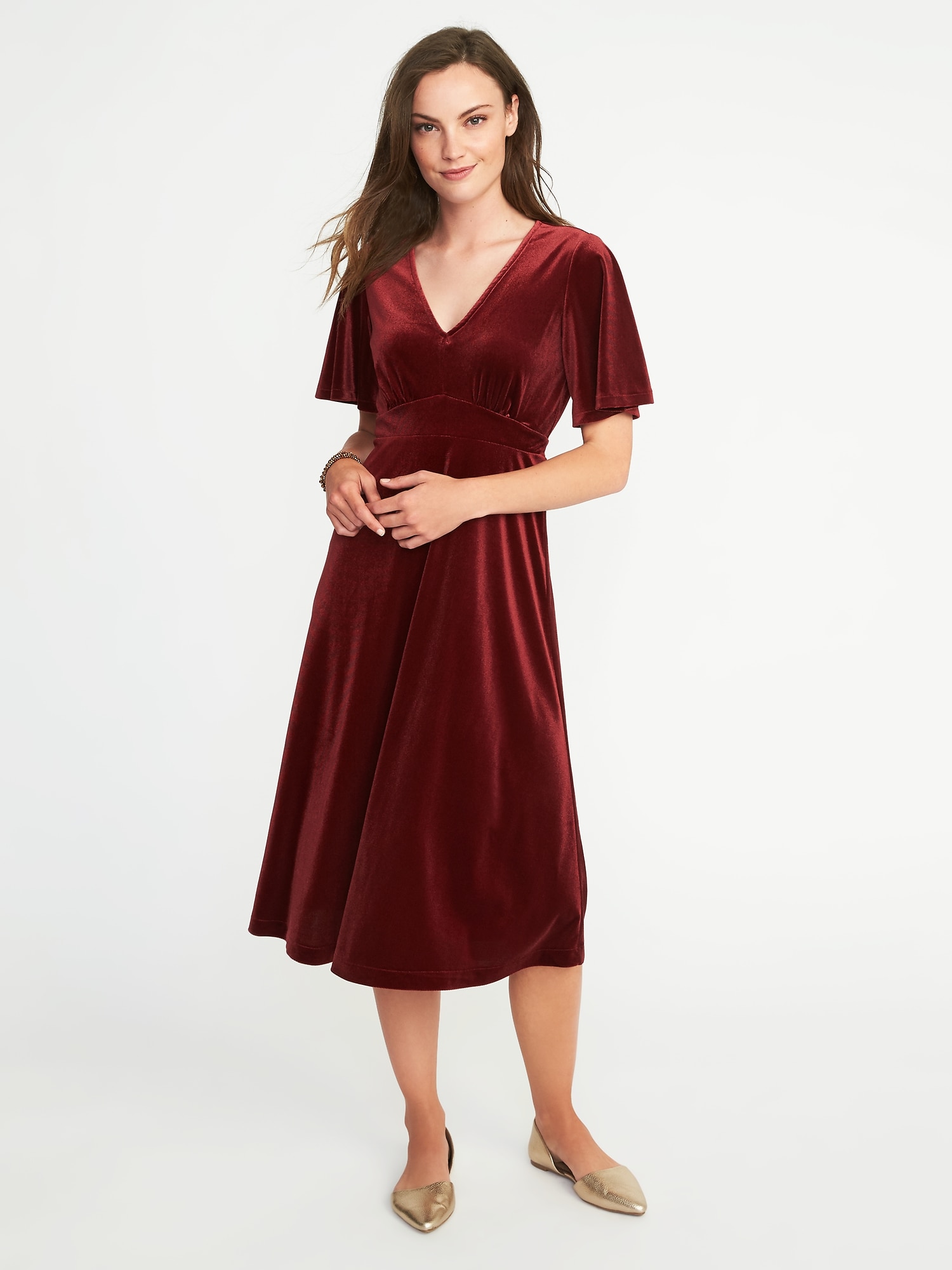 Velvet dress old store navy