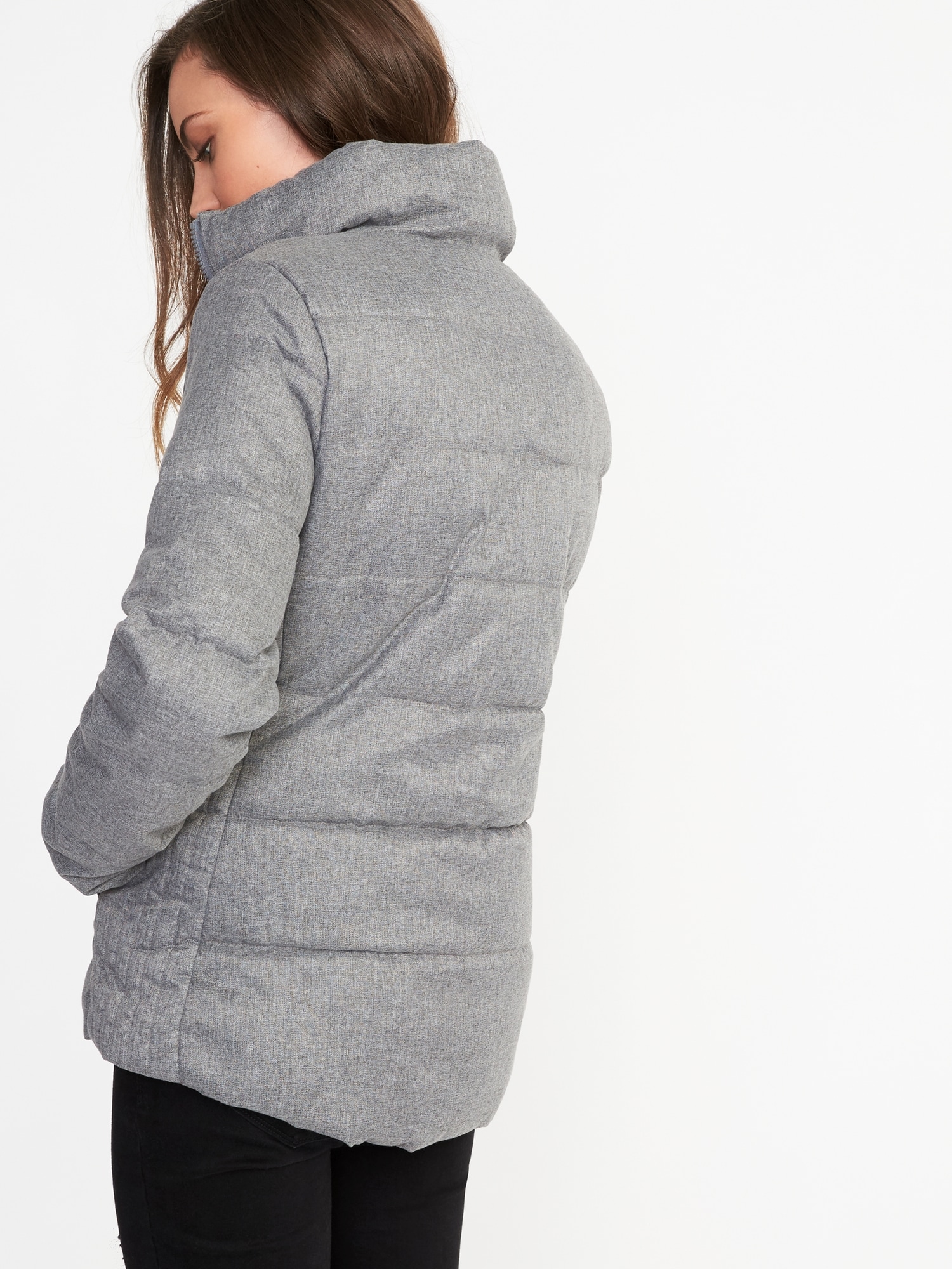 Heathered Frost Free Jacket for Women Old Navy