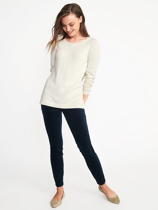 Image number 3 showing, Metallic-Knit Sweater for Women