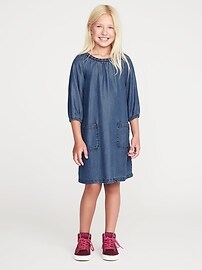 View large product image 3 of 3. Tencel&#174 Swing Dress for Girls