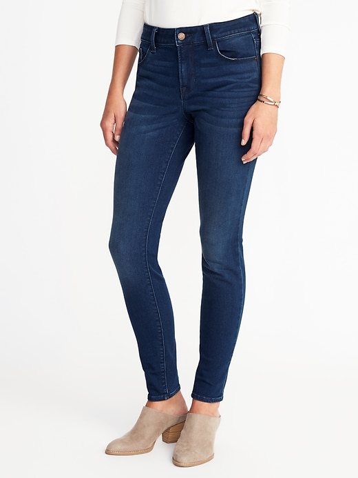 View large product image 1 of 2. Mid-Rise Secret-Soft Rockstar Jeans for Women