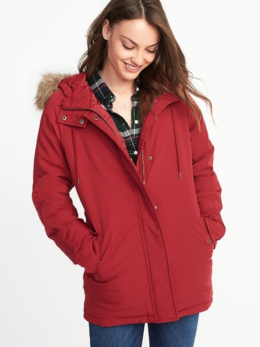View large product image 1 of 1. Hooded Frost-Free Utility Parka for Women