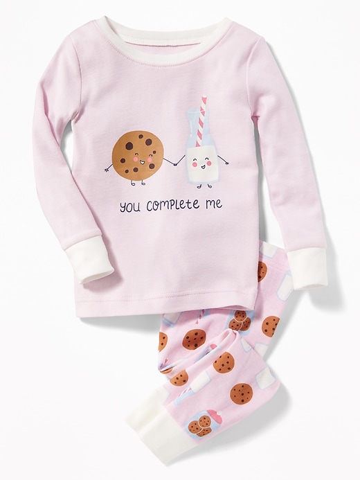 View large product image 1 of 1. "You Complete Me" Sleep Set for Toddler & Baby