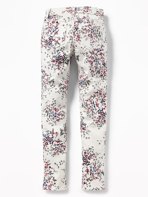 View large product image 2 of 3. Ballerina 360&#176 Stretch Floral Print Jeggings for Girls