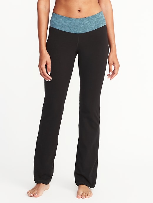 Mid-Rise Boot-Cut Yoga Pants for Women | Old Navy