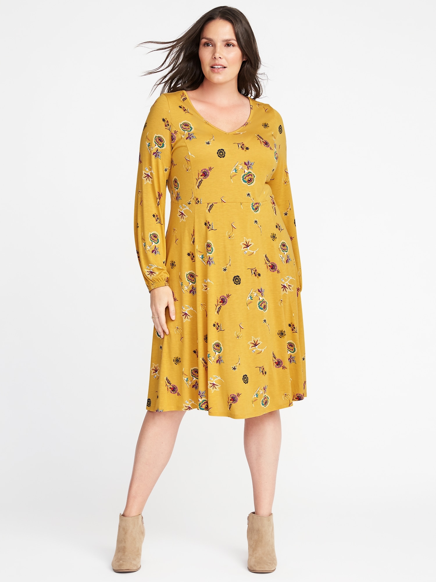 Old navy yellow top floral dress