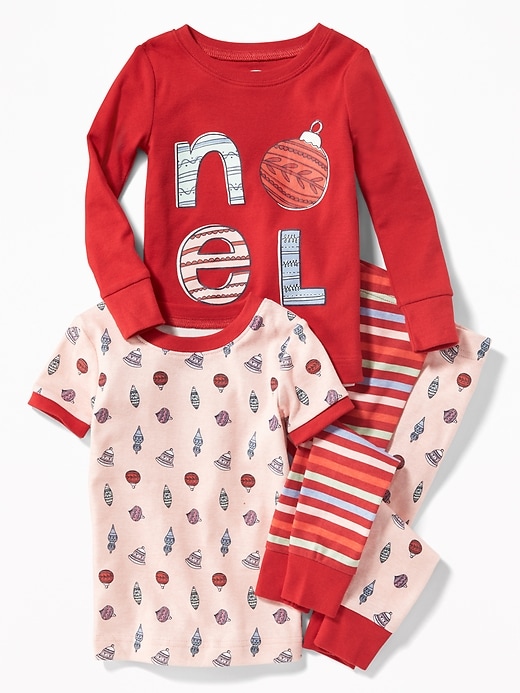 View large product image 1 of 1. "Noel" Graphic 4-Piece Sleep Set For Toddler & Baby