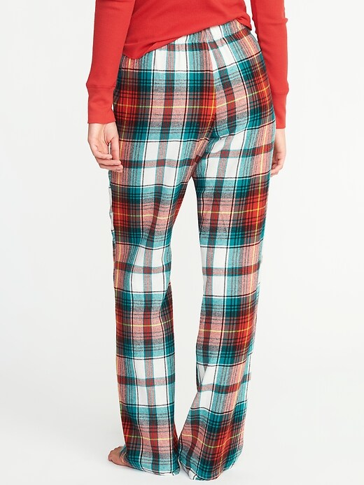 View large product image 2 of 2. Printed Flannel Sleep Pants for Women