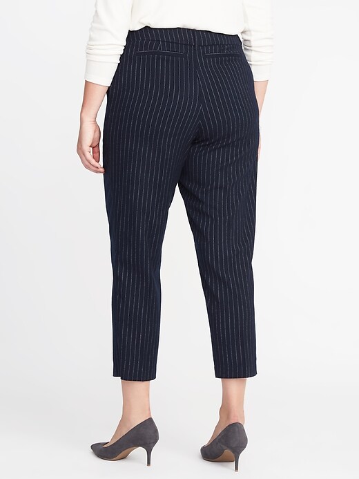 Image number 2 showing, Mid-Rise Secret-Slim Pockets Plus-Size Harper Pants