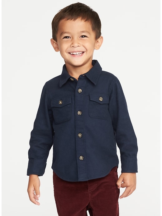 Double-Pocket Flannel Shirt for Toddler Boys | Old Navy