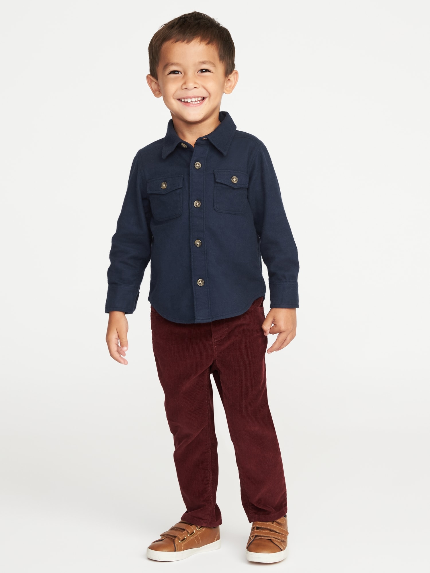 Double-Pocket Flannel Shirt for Toddler Boys | Old Navy