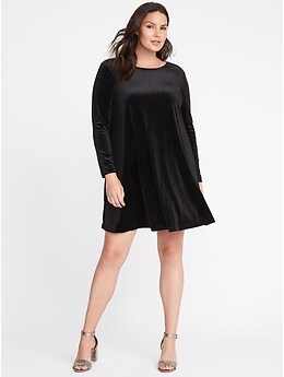 Old navy velvet hotsell swing dress