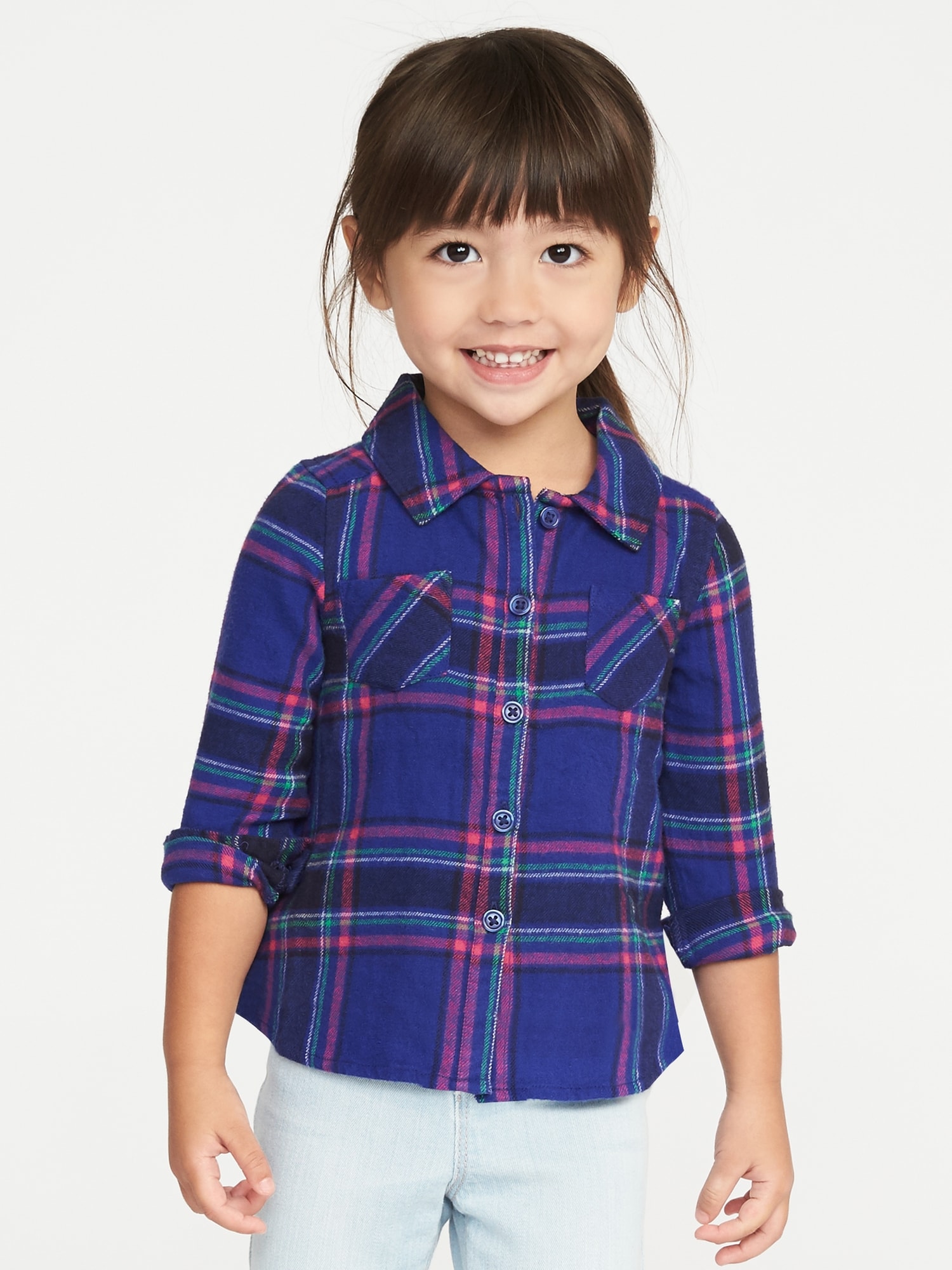 Plaid Flannel Shirt for Toddler Girls | Old Navy