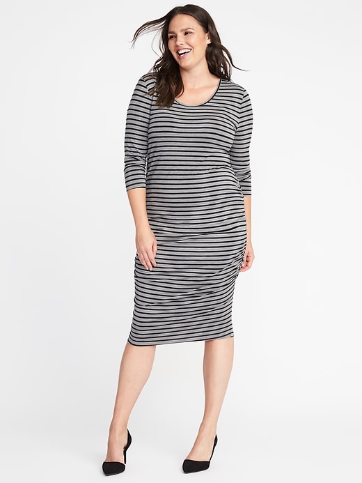 Image number 1 showing, Plus-Size Scoop-Neck Bodycon Dress