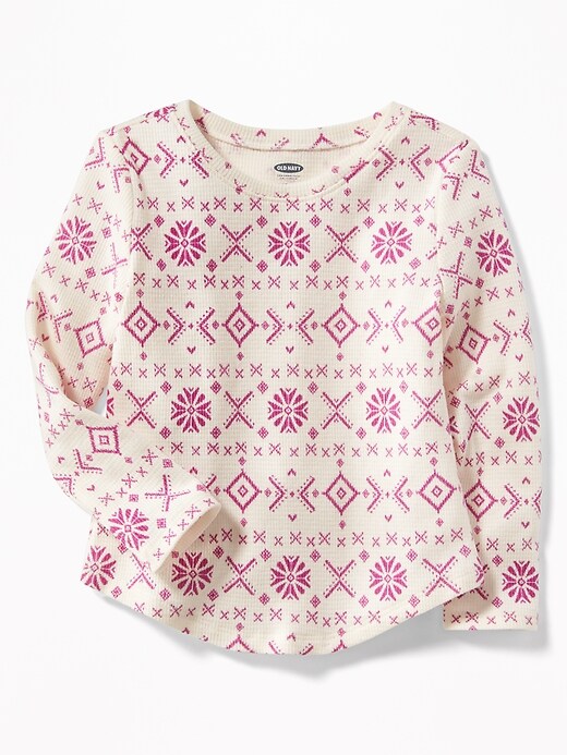 View large product image 1 of 1. Printed Thermal Top for Toddler Girls