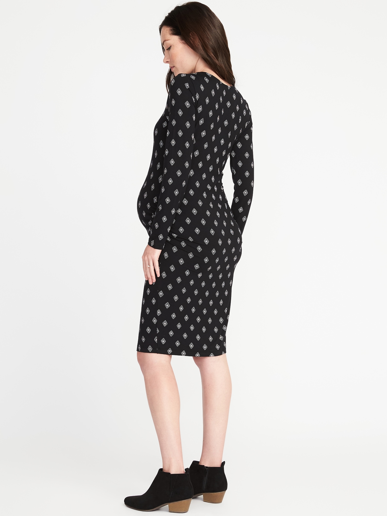 Maternity Scoop Neck Bodycon Dress Old Navy