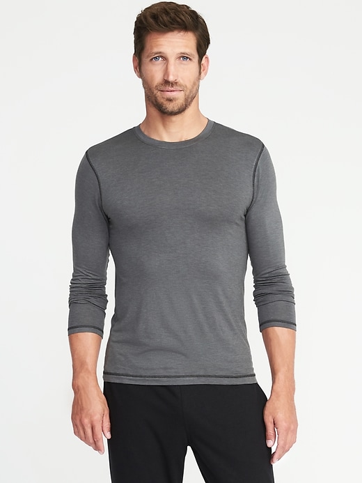 Image number 1 showing, Go-Warm Long-Sleeve Jersey Undershirt for Men