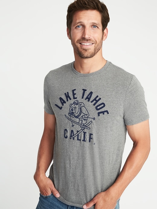Image number 4 showing, Soft-Washed Graphic Tee for Men
